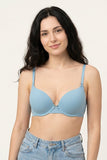 BLS - Paza Wired And Padded Cotton Bra - Light Blue