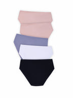 BLS - Pearl Mid Rise Cotton Panty - Pack Of 5
