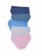 BLS - Pentas Mid Rise Cotton Panty - Pack Of 5