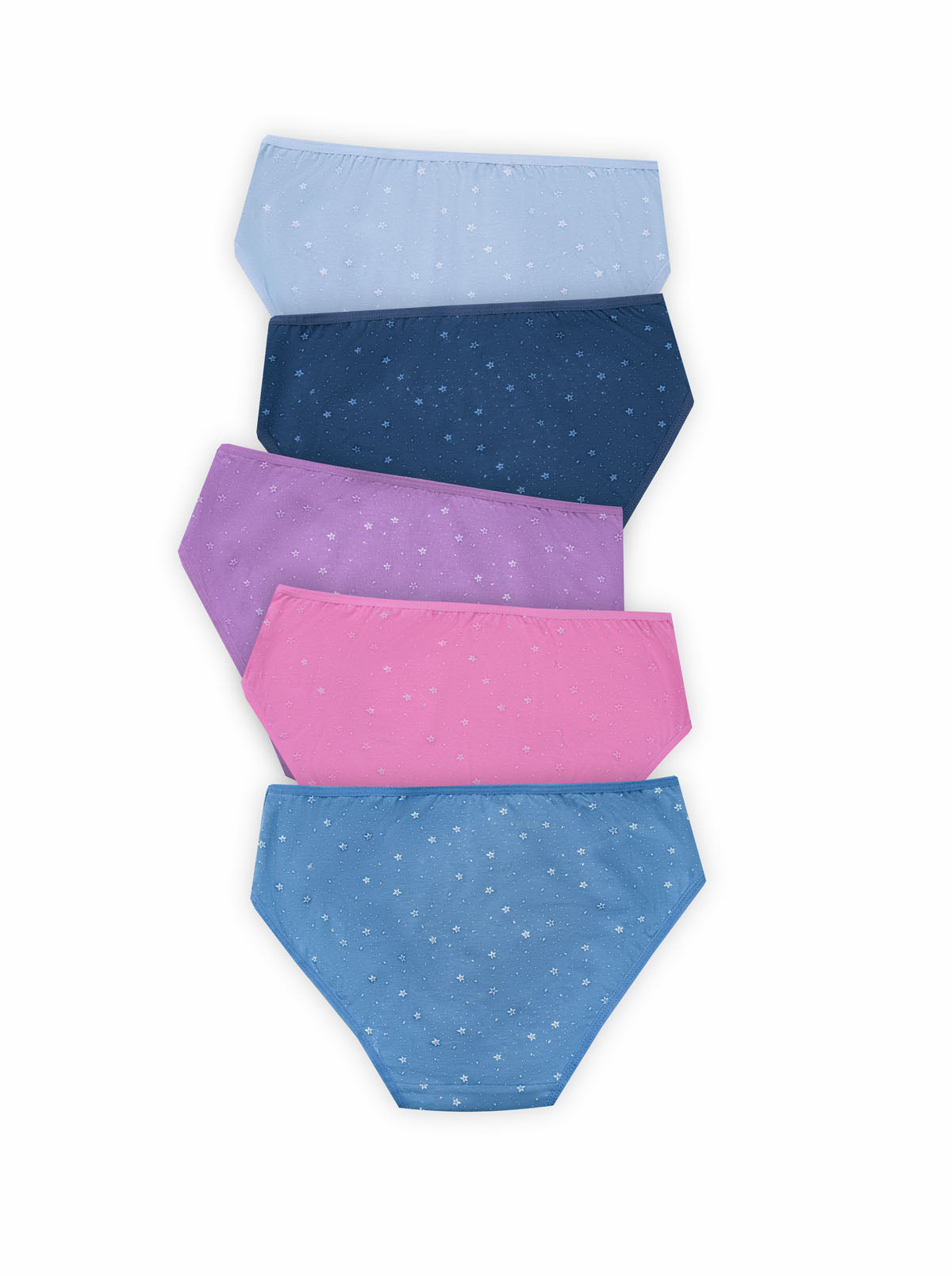 BLS - Peony Mid Rise Cotton Panty - Pack Of 5