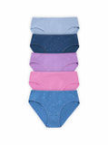 BLS - Peony Mid Rise Cotton Panty - Pack Of 5