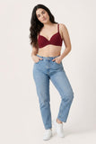 BLS - Pero Wired And Padded Cotton Bra -  Maroon