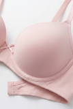 BLS - Pero Wired And Padded Cotton Bra - Pink