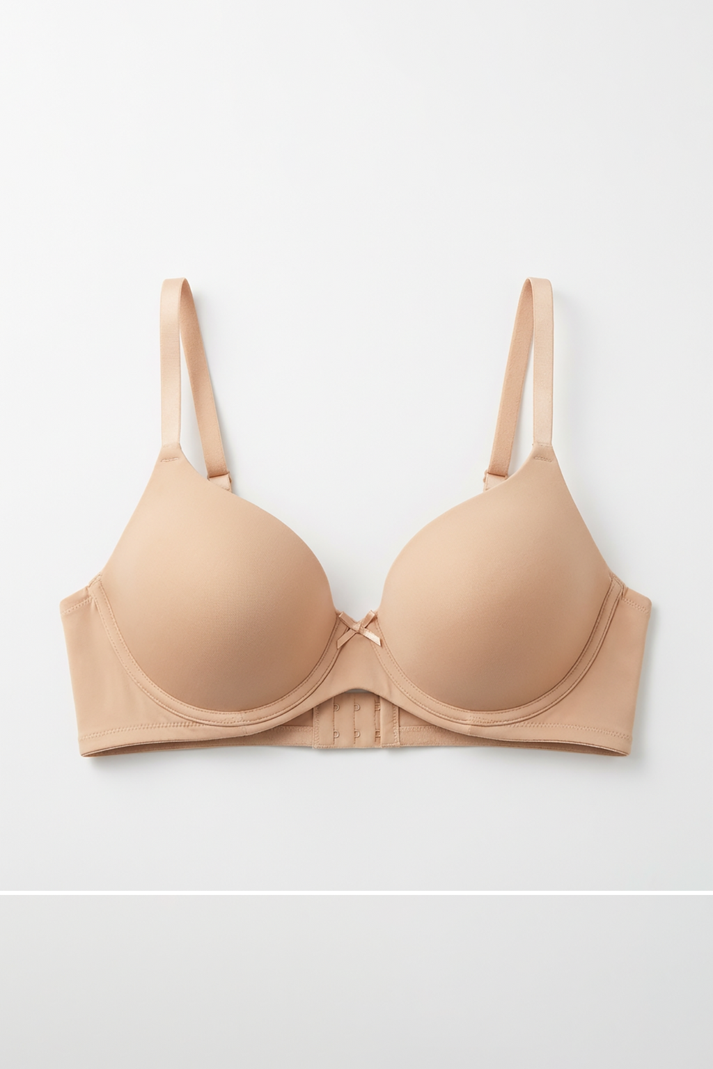 BLS - Pero Wired And Padded Cotton Bra - Skin