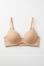 BLS - Pero Wired And Padded Cotton Bra - Skin