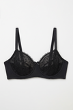 BLS - Petunia Non Padded And Wired Lace Bra - Black
