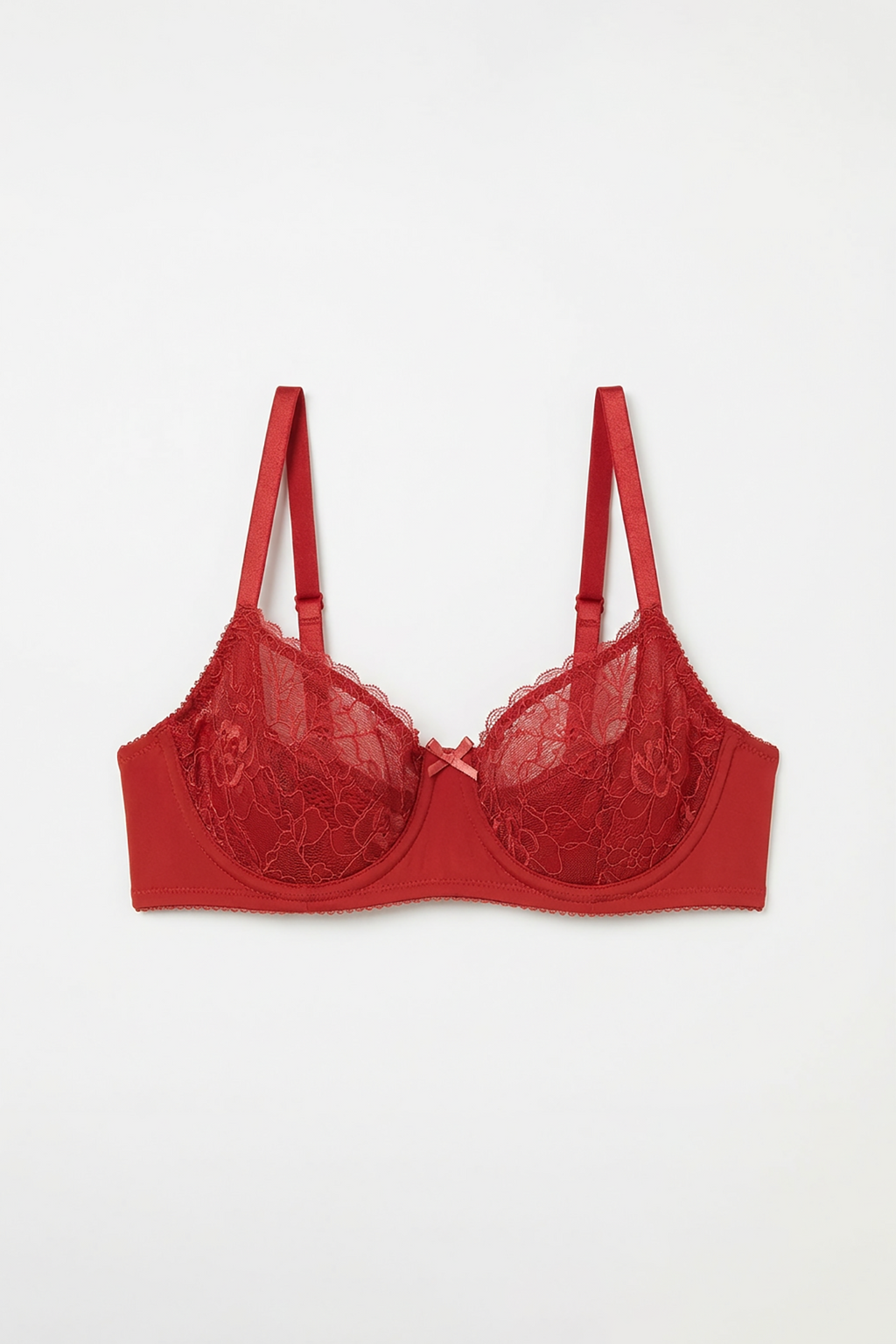 BLS - Petunia Non Padded And Wired Lace Bra - Cherry