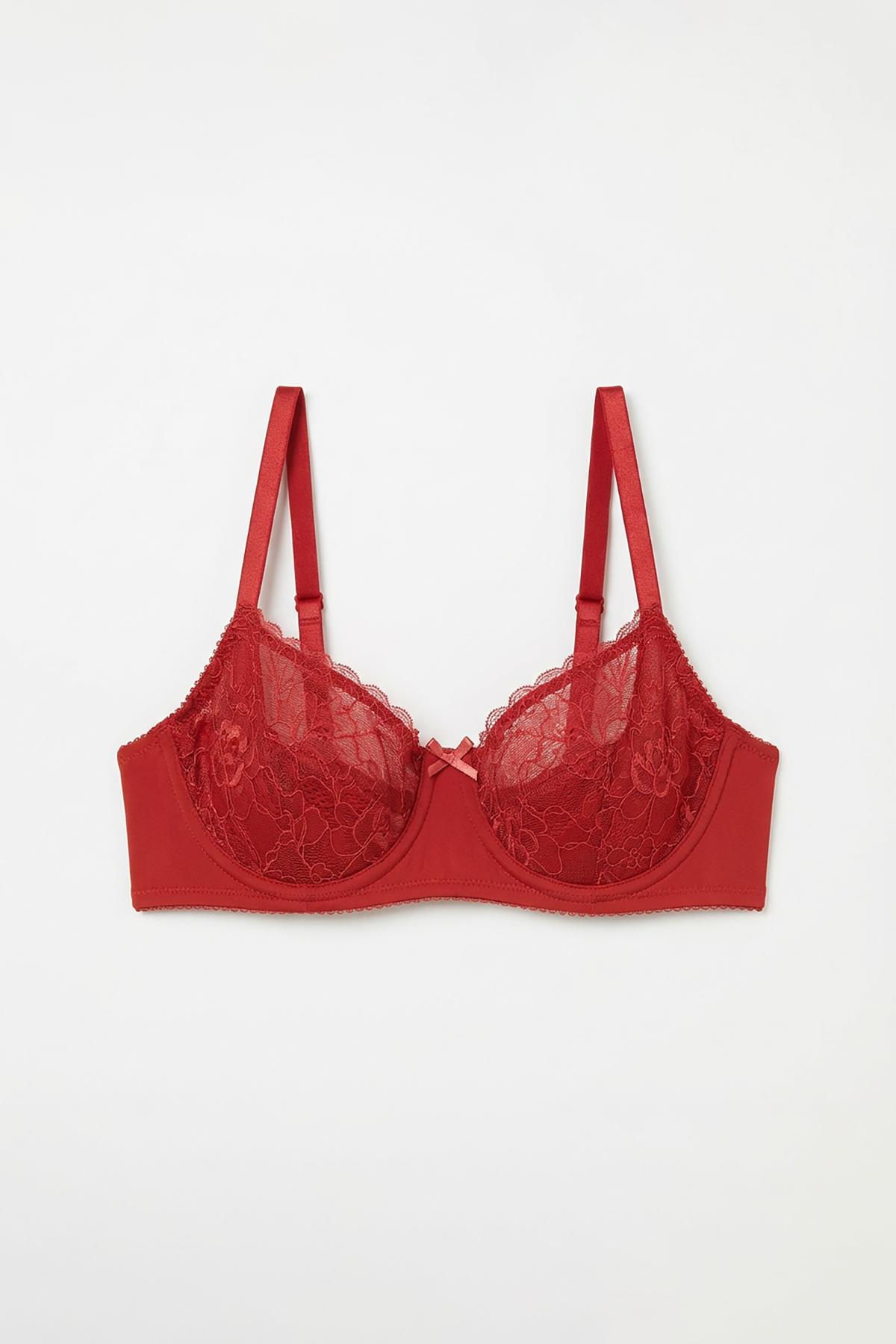 BLS - Petunia Non Padded And Wired Lace Bra - Cherry