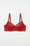 BLS - Petunia Non Padded And Wired Lace Bra - Cherry