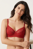 BLS - Petunia Non Padded And Wired Lace Bra - Cherry