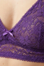 BLS - Pinkie Non Padded Lace Bralette - Purple
