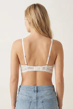 BLS - Pinkie Non Padded Lace Bralette - White