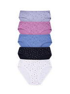 BLS - Primula Mid Rise Cotton Panty - Pack Of 5
