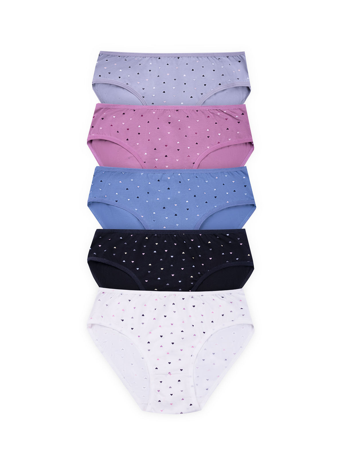 BLS - Primula Mid Rise Cotton Panty - Pack Of 5