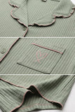 BLS - Ribbed Cotton Pajama Set - Green