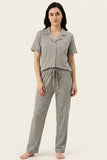 BLS - Ribbed Cotton Pajama Set - Grey