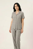 BLS - Ribbed Cotton Pajama Set - Grey