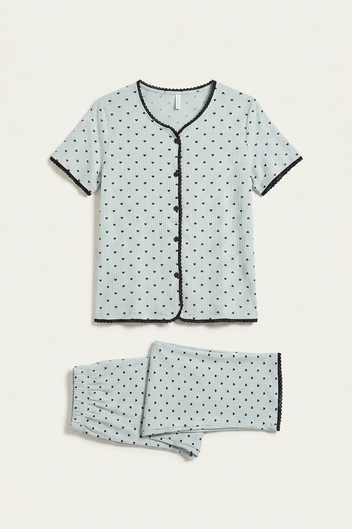 BLS - Ribbed Pajama Set - Green