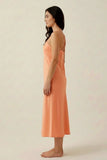 BLS - Satin Midi Length Dress - Powder