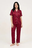 BLS - Satin Pajama Set - Maroon