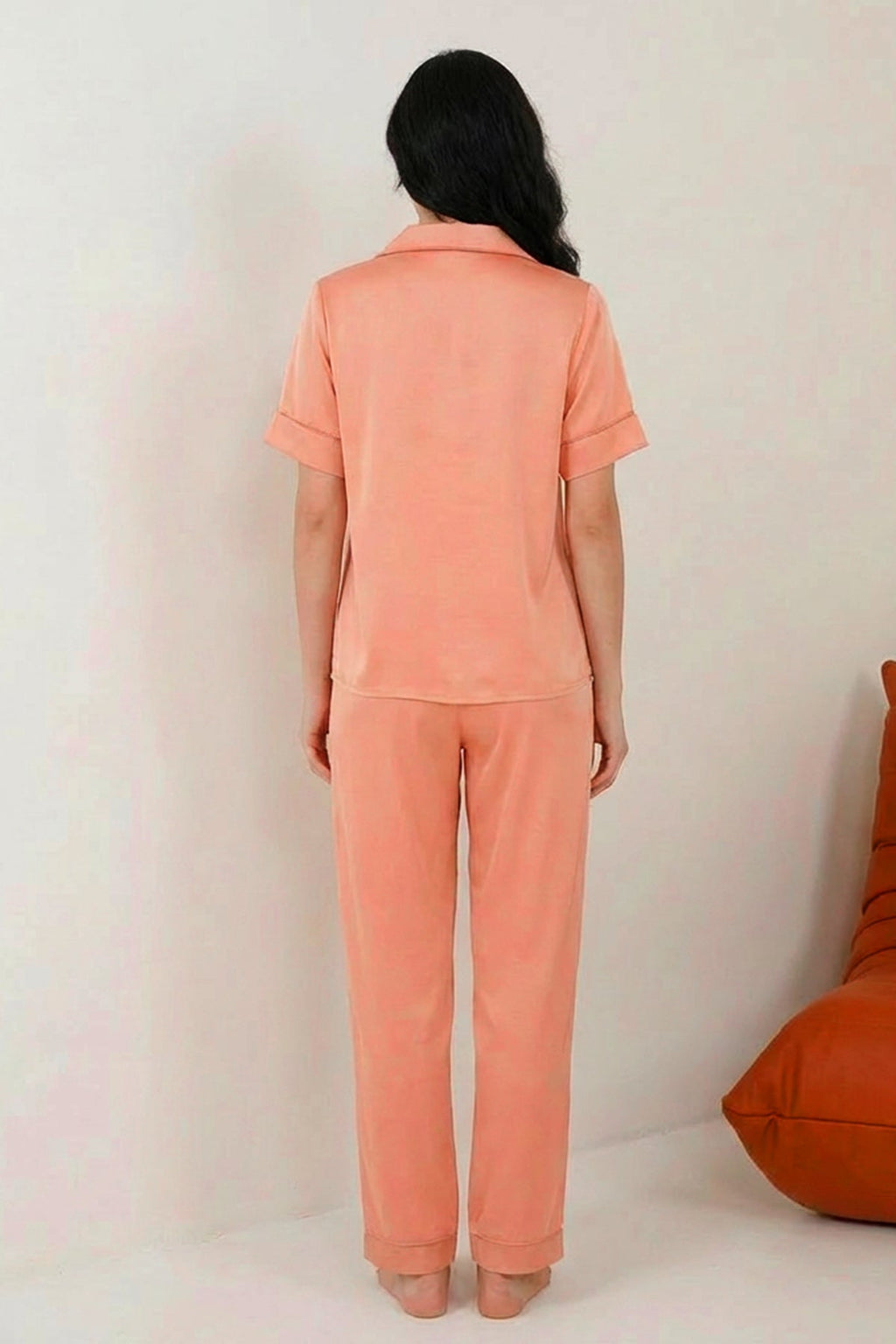 BLS - Satin Pajama Set - Powder