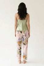 BLS - Satin Printed Pajama Set - Light Green
