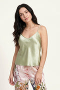 BLS - Satin Printed Pajama Set - Light Green