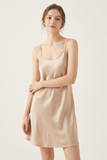 BLS - Satin Short Length Dress - Misty Beige