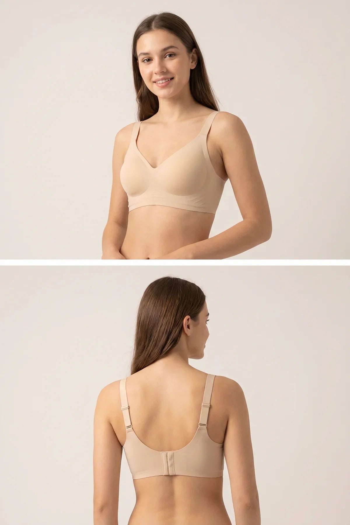 BLS - Seamless Boned Bra - Beige