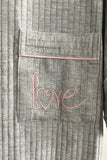 BLS - Short sleeves with long pants Pajama Set - Grey