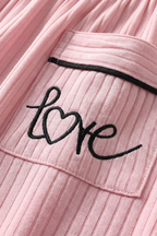 BLS - Short sleeves with long pants Pajama Set - Pink