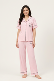 BLS - Short sleeves with long pants Pajama Set - Pink