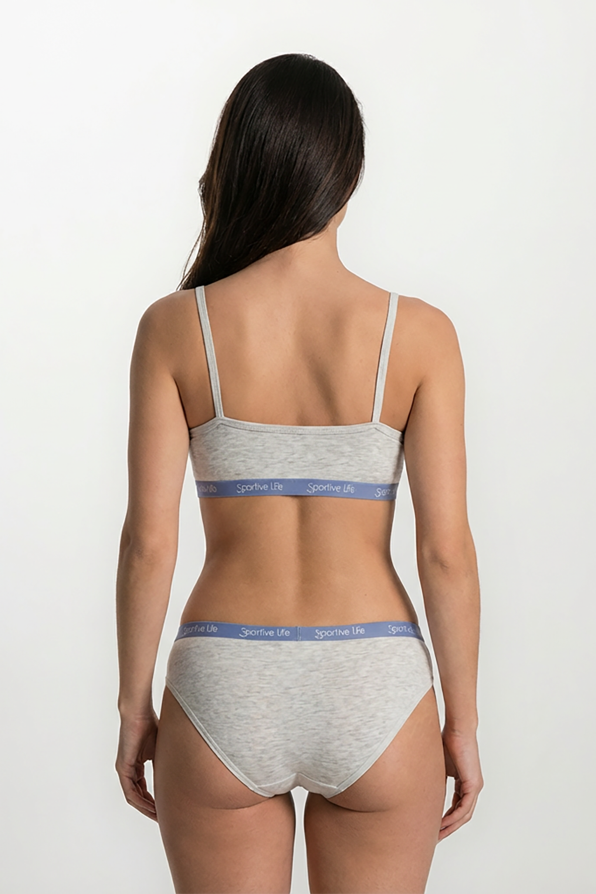 BLS - Zelma Cotton Teen Panty - Grey