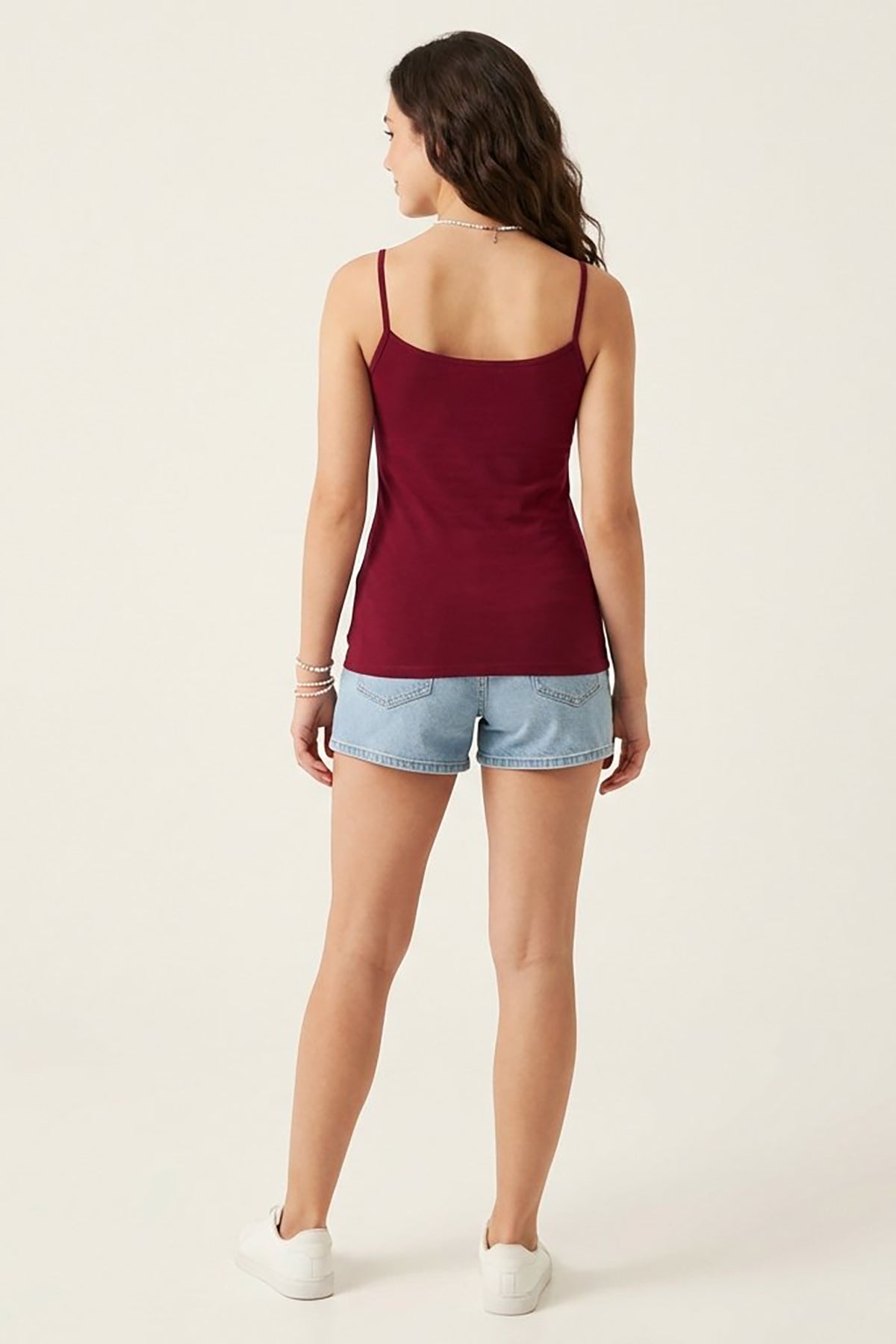 BLS - Zendaya Stretchable Cotton Camisole - Bordo