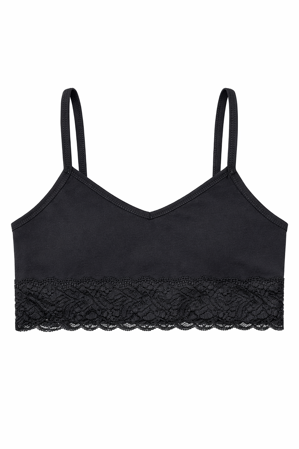 BLS - Zivka Non Padded Cotton Teen Bra - Black