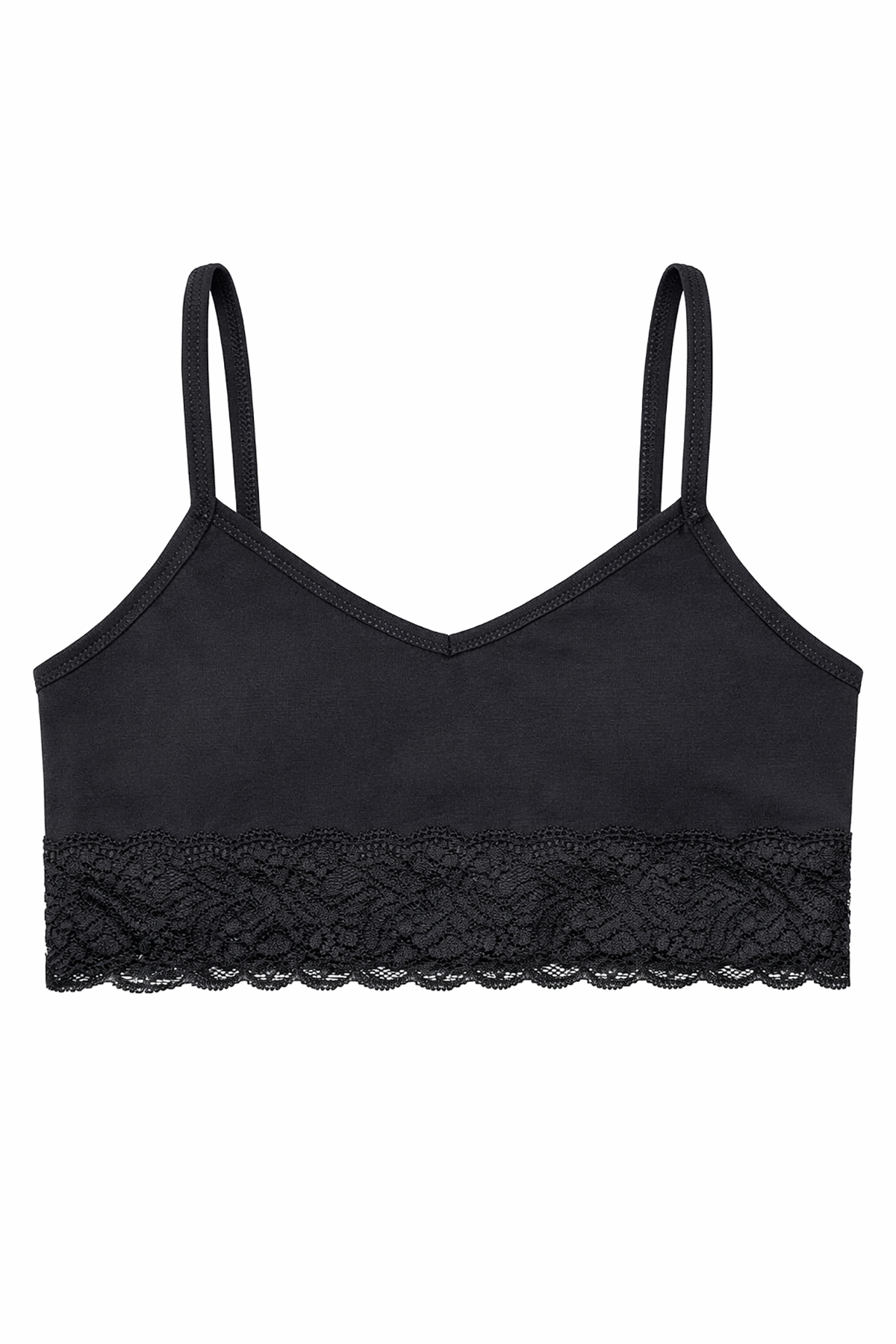 BLS - Zivka Non Padded Cotton Teen Bra - Black