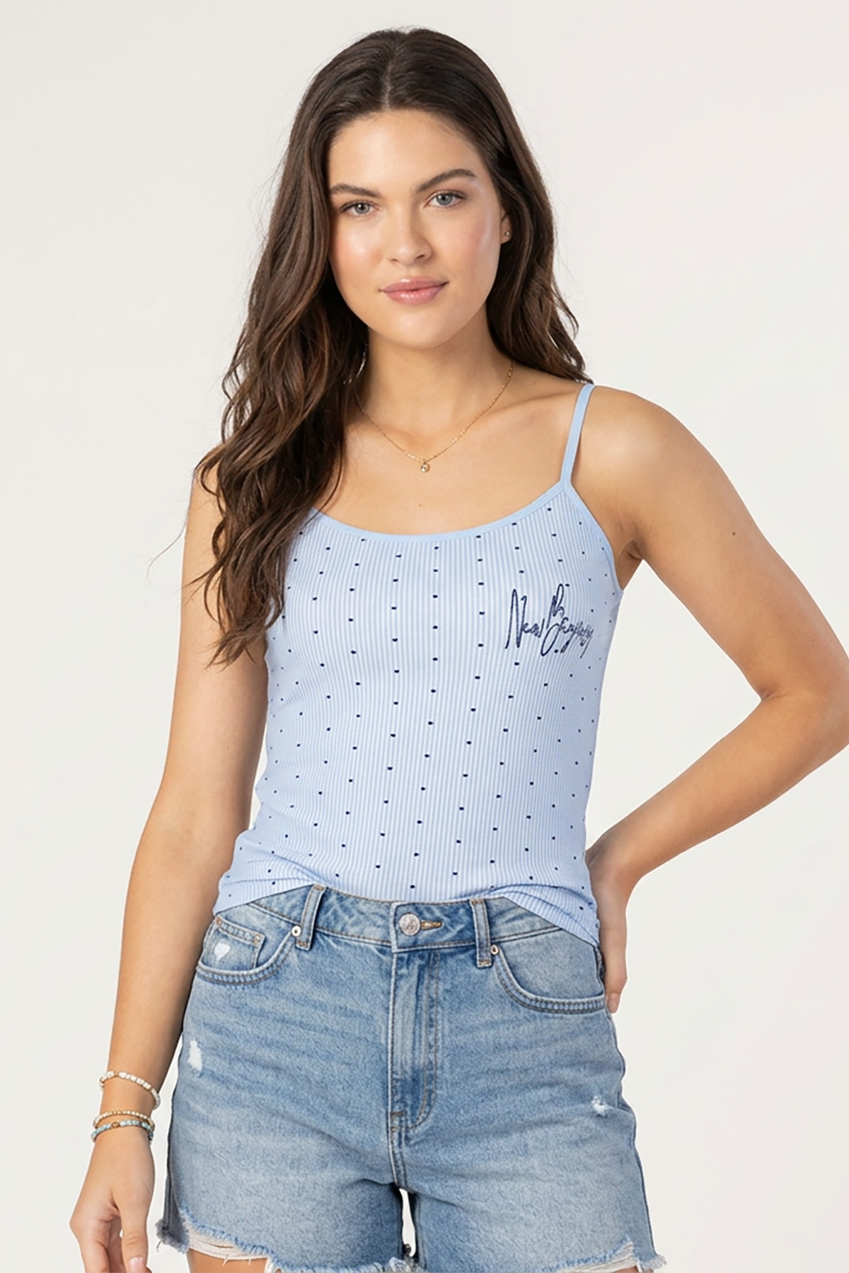 BLS - Zorana Stretchable Cotton Camisole - Blue