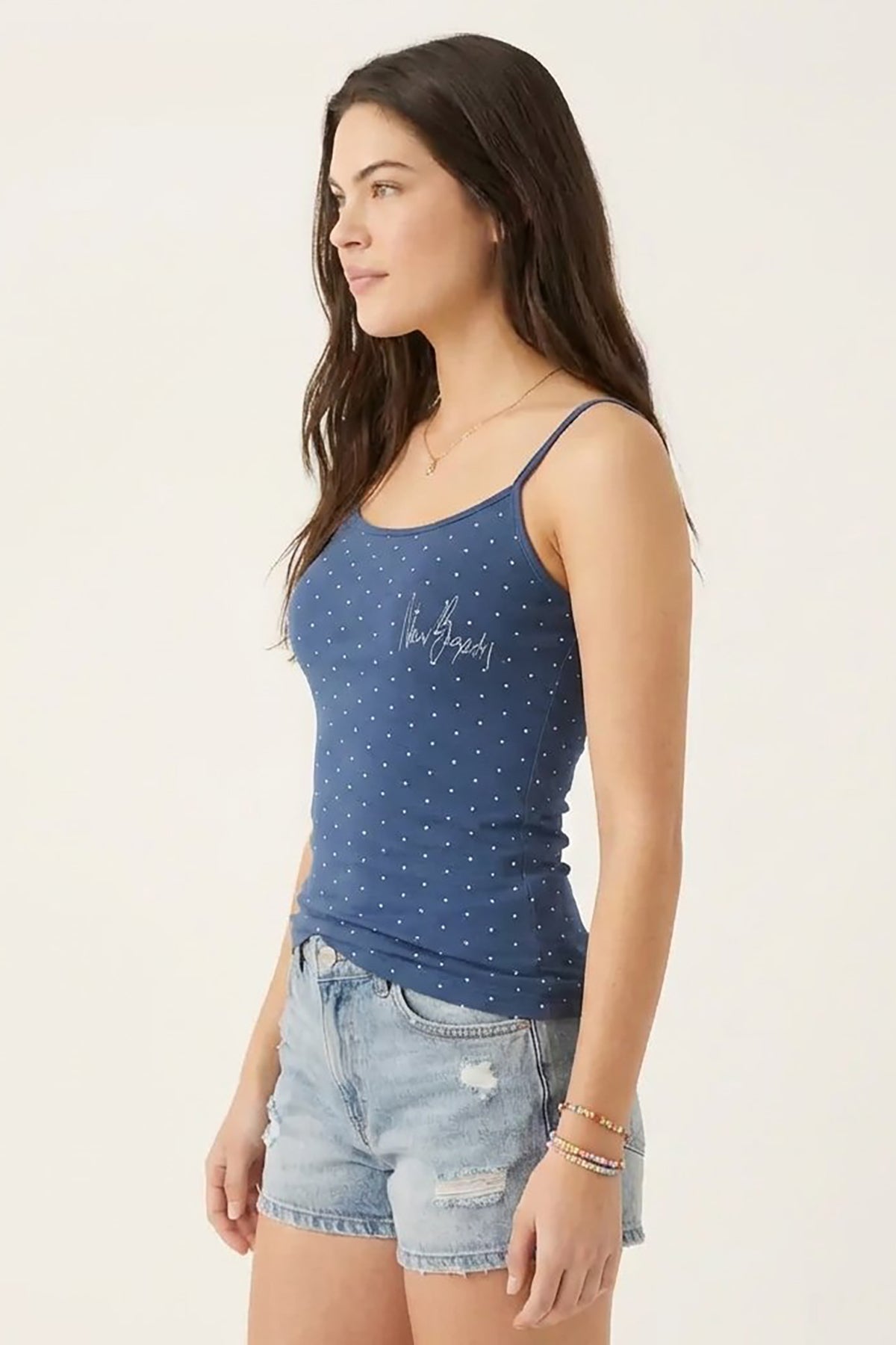 BLS - Zorana Stretchable Cotton Camisole - Navy Blue