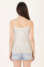 BLS - Zorica Stretchable Cotton Camisole - Ecru