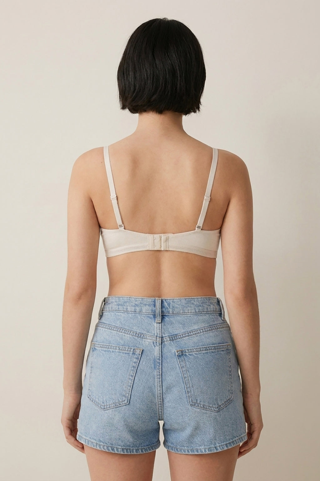 BLS - Alma Non Padded Cotton Bralette - Ivory