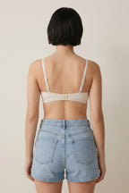 BLS - Alma Non Padded Cotton Bralette - Ivory