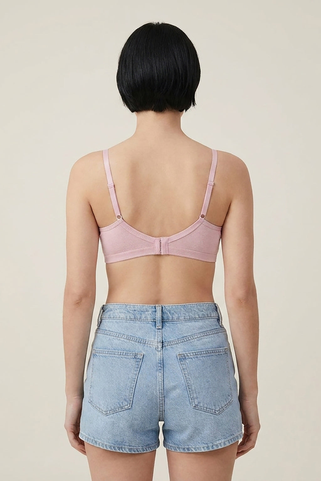 BLS - Alma Non Padded Cotton Bralette - Pink