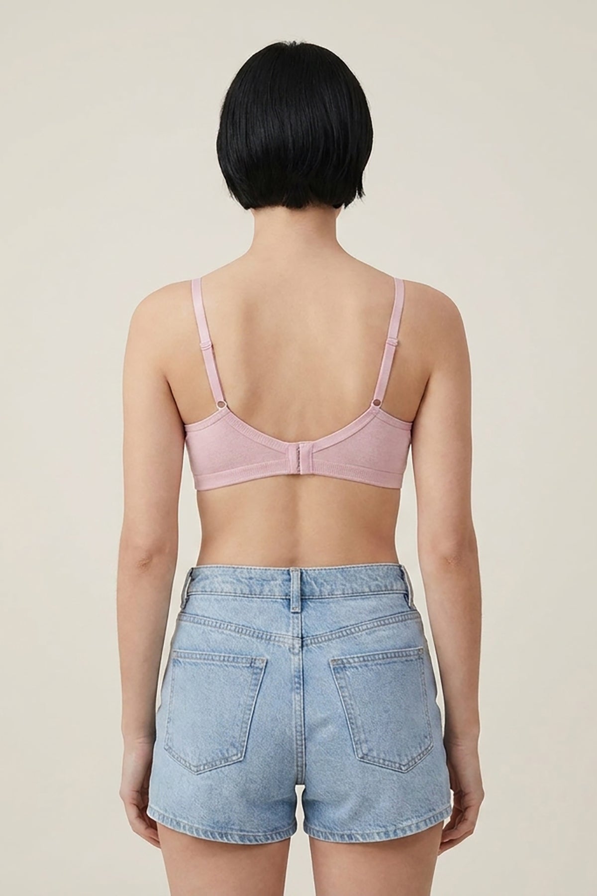 BLS - Alma Non Padded Cotton Bralette - Pink