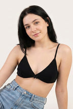 BLS - Berna Non Padded Cotton Teen Bra - Black
