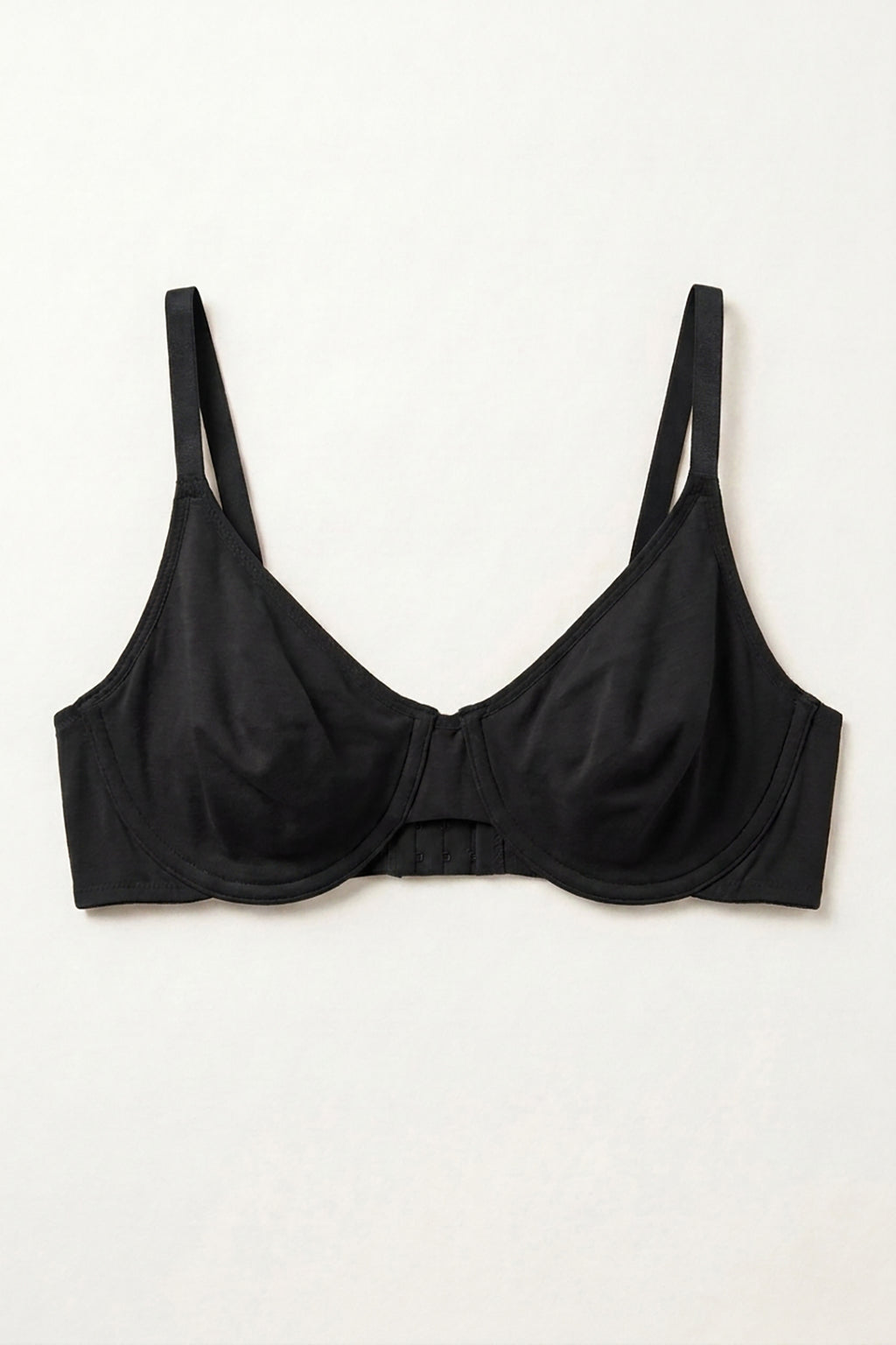 BLS - Camille Wired And Non Padded Cotton Bra - Black