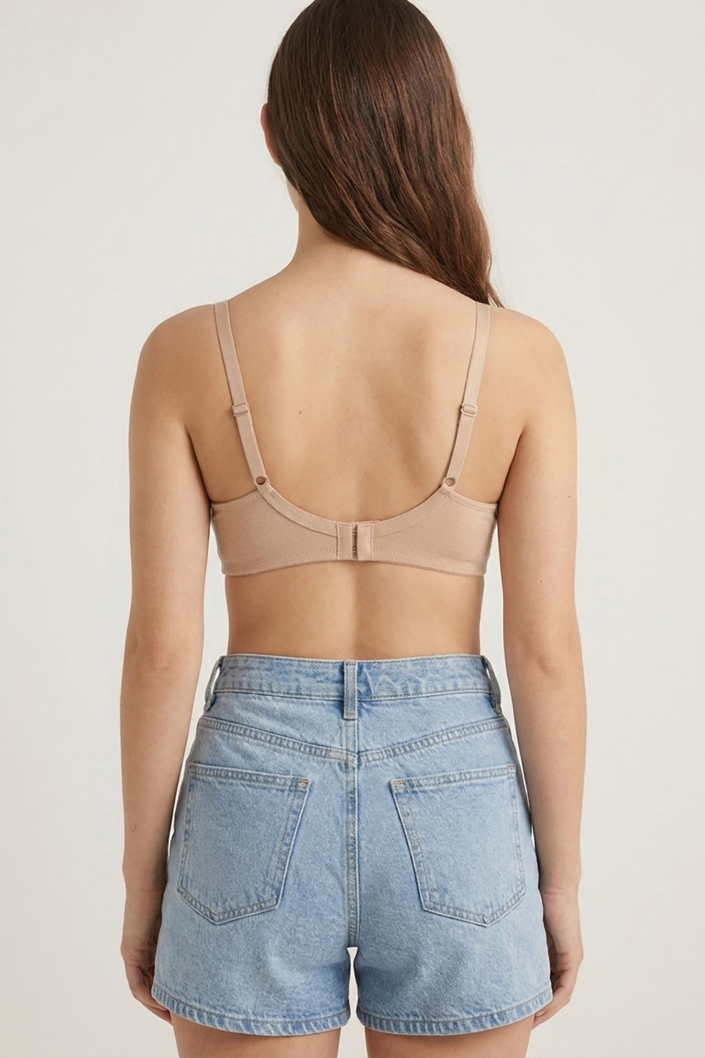 BLS - Camille Wired And Non Padded Cotton Bra - Skin