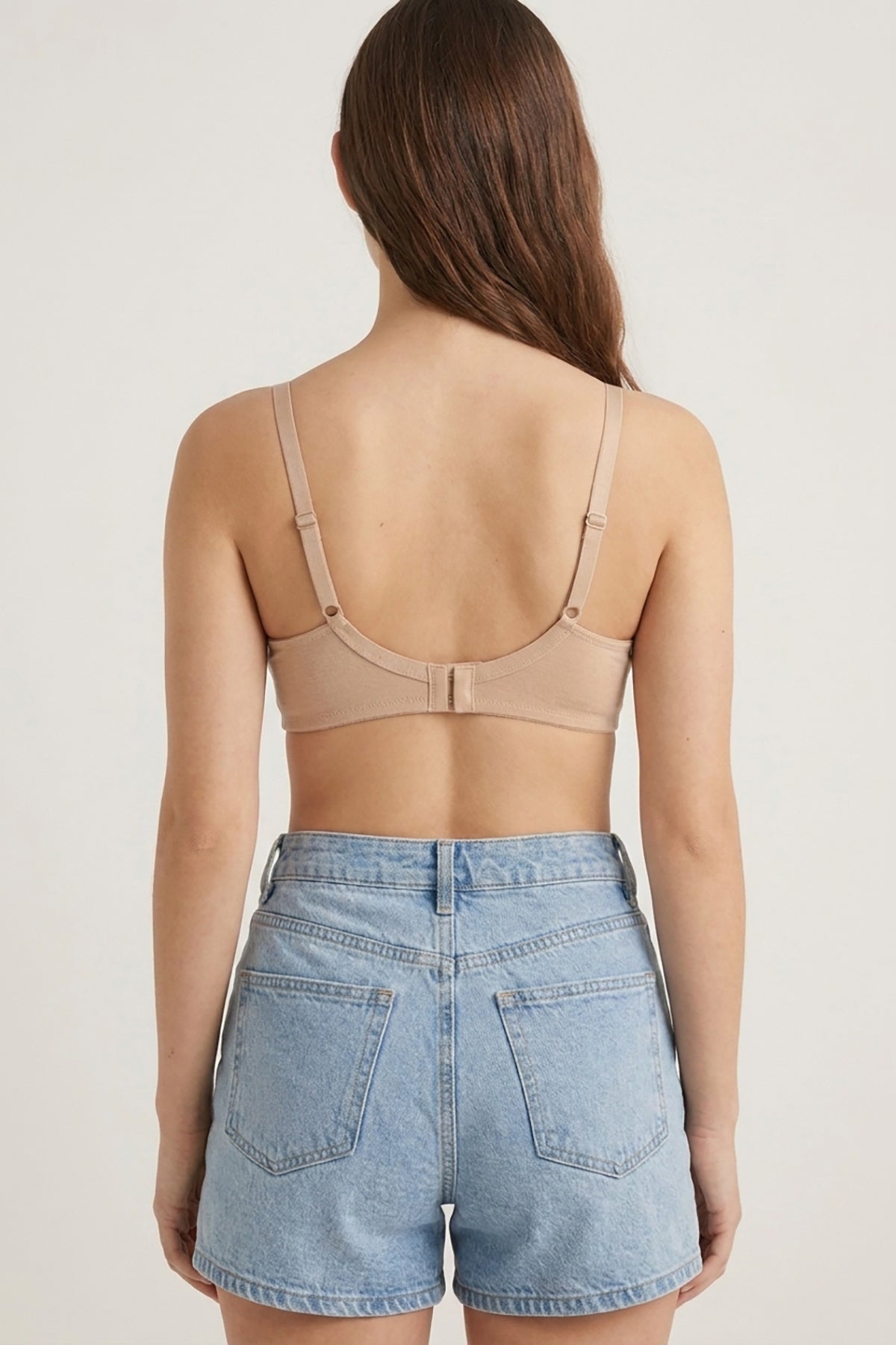 BLS - Camille Wired And Non Padded Cotton Bra - Skin