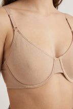 BLS - Camille Wired And Non Padded Cotton Bra - Skin