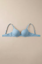 BLS - Paza Wired And Padded Cotton Bra - Sea Green