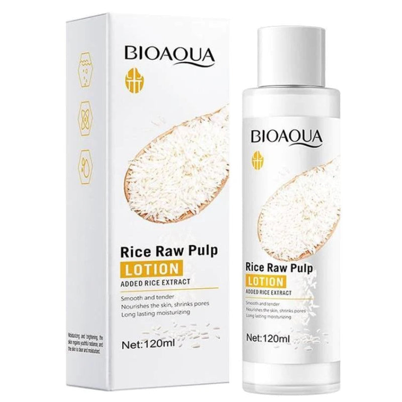 Bioaqua - Rice Raw Pulp Lotion - Moisturizing & Softening - 120Ml
